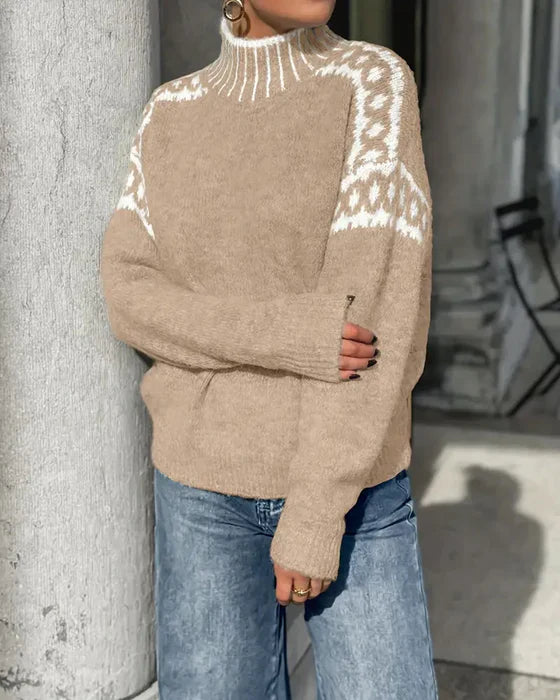 HÉLÈNE™ | Pull en laine à motif nordique
