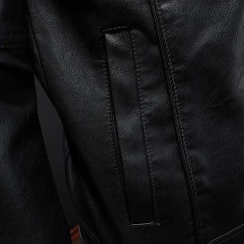 ALEXANDRE™ | Veste biker en cuir véritable