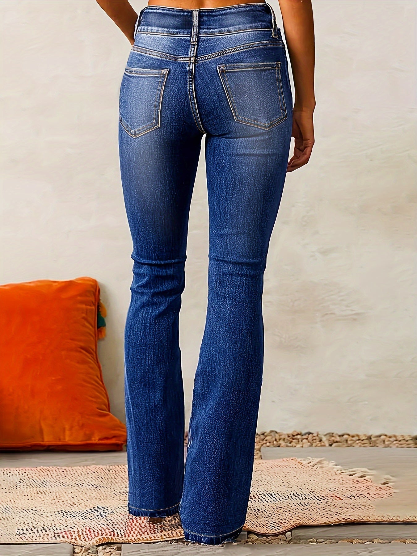 ALICE™ | Jean évasé taille haute stretch