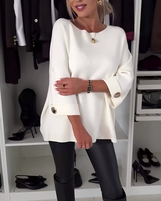MARGOT™ | Pull en maille douce à boutons