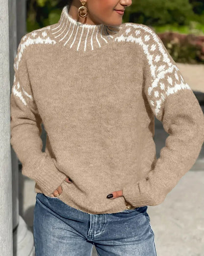 HÉLÈNE™ | Pull en laine à motif nordique