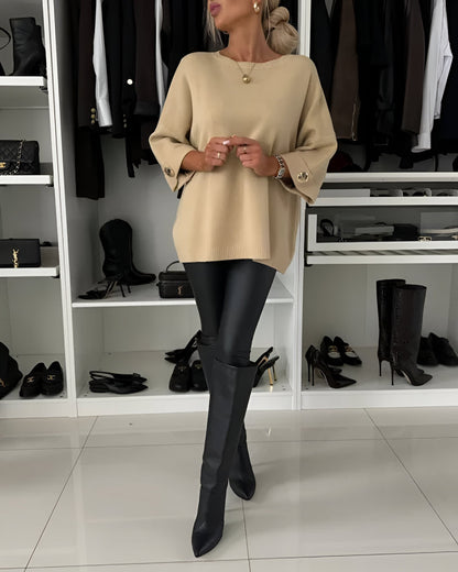 MARGOT™ | Pull en maille douce à boutons