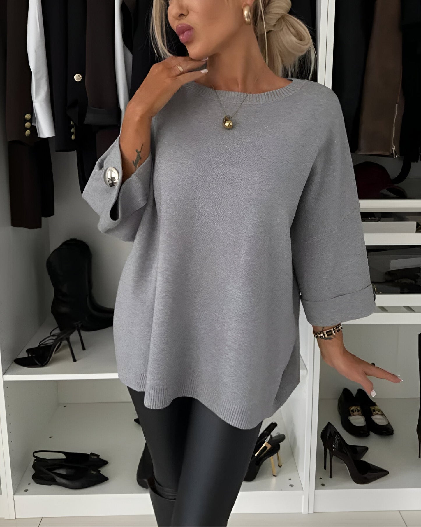 MARGOT™ | Pull en maille douce à boutons