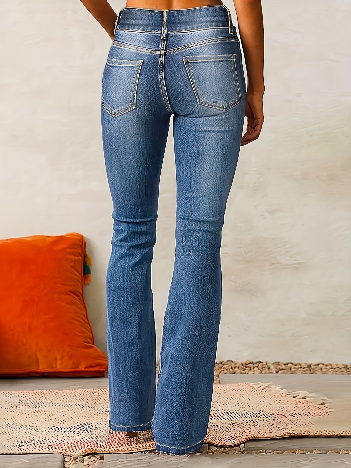 ALICE™ | Jean évasé taille haute stretch