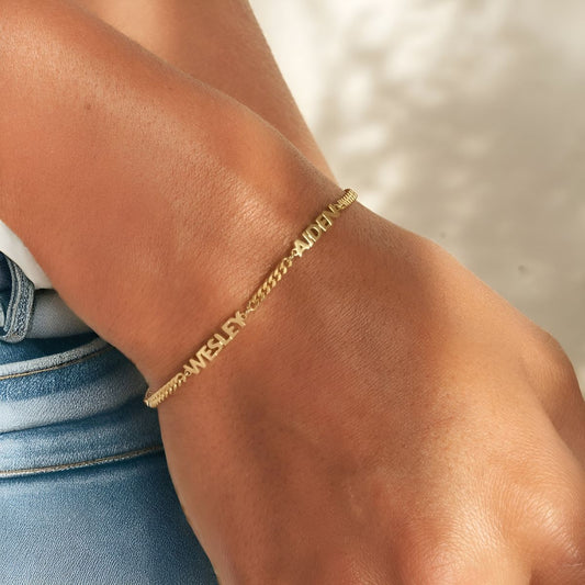 CHARLOTTE™ | Bracelet personnalisable en acier inoxydable