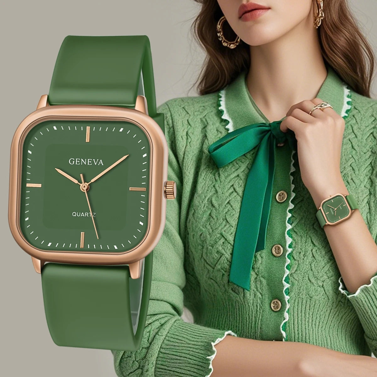 AGNÈS™ | Montre quartz en acier rosé