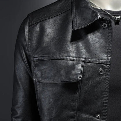 ALEXANDRE™ | Veste biker en cuir véritable