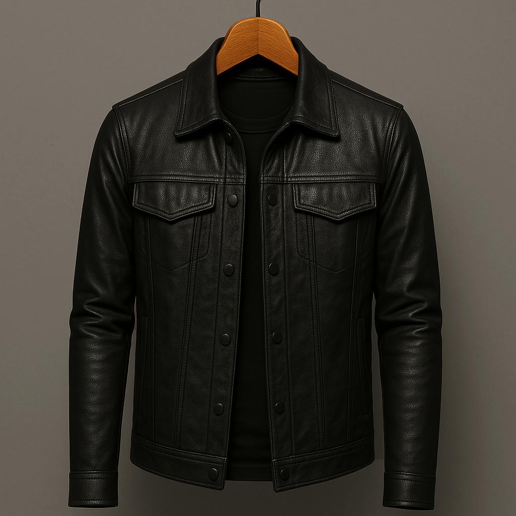 ALEXANDRE™ | Veste biker en cuir véritable