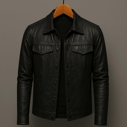ALEXANDRE™ | Veste biker en cuir véritable