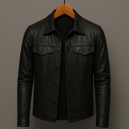 ALEXANDRE™ | Veste biker en cuir véritable