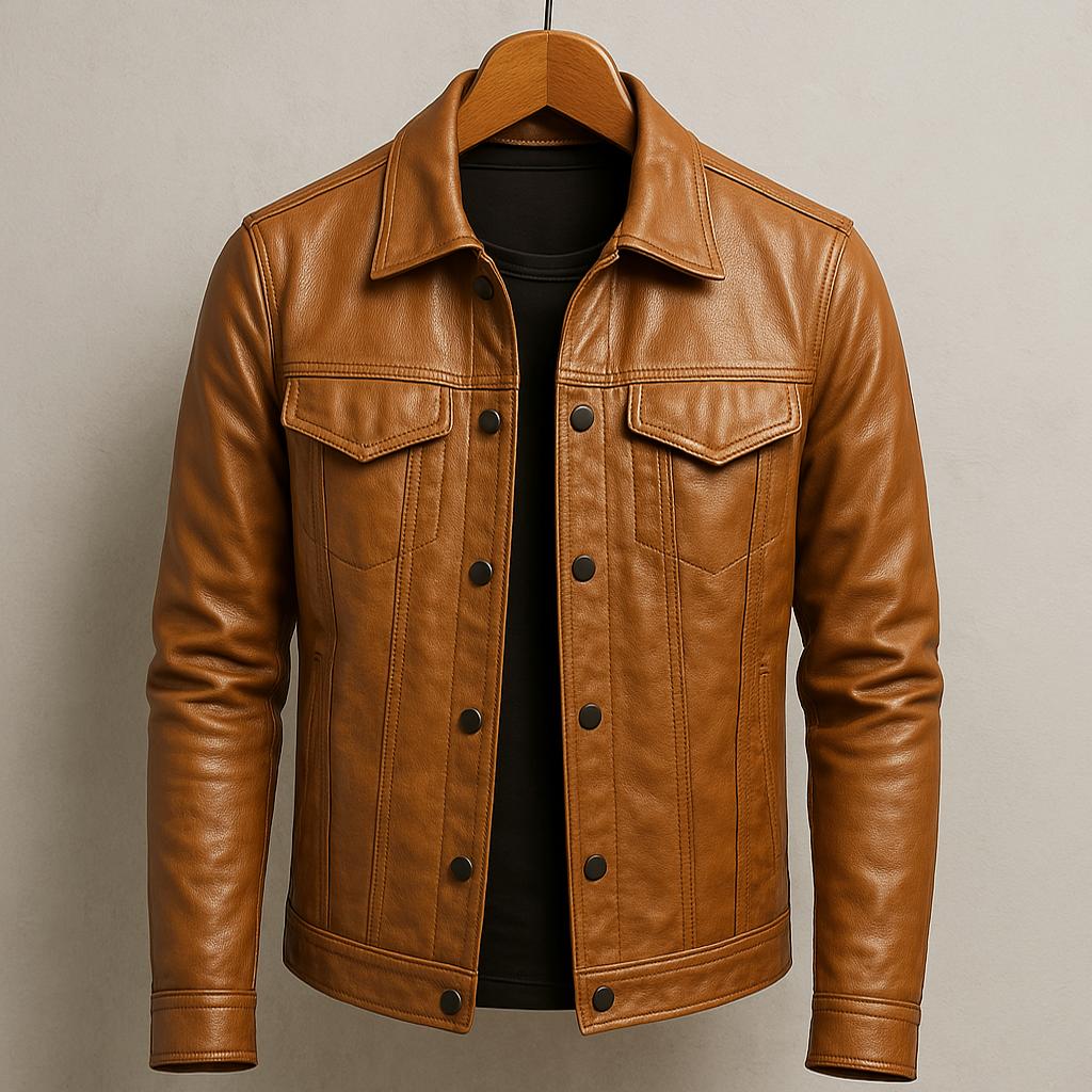 ALEXANDRE™ | Veste biker en cuir véritable