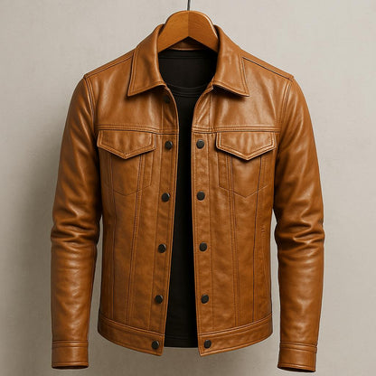 ALEXANDRE™ | Veste biker en cuir véritable