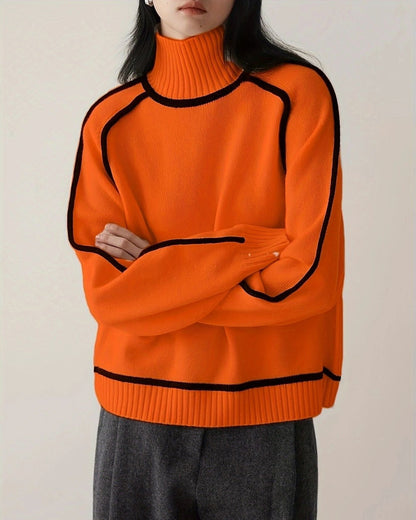 SOPHIE™ | Pull col roulé en maille douce