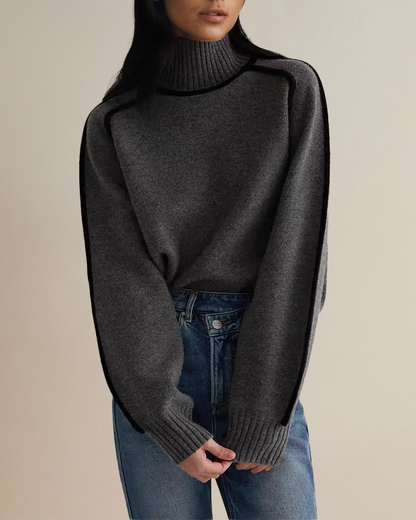 SOPHIE™ | Pull col roulé en maille douce
